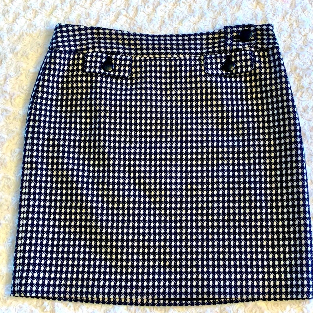 Ann Taylor wool & cotton blend lined mini size 12